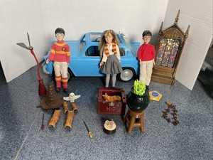 Lot of  Harry Potter Dolls  7.5”  Hermione  Blue Ford Angola  Quidditch  Potions