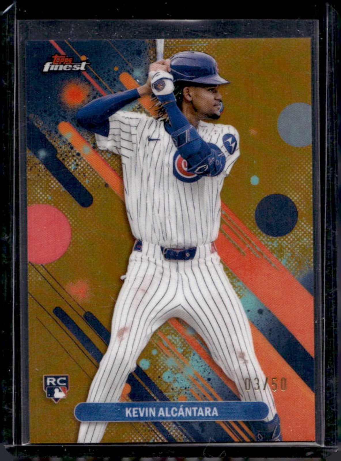 2025 Finest Kevin Alcantara Common RC Gold Refractor Rookie #3/50 Cubs