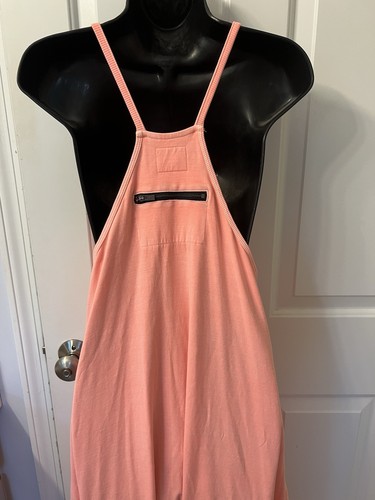 Free People Movement Sleeveless Scoop Neck Patch Pocket Hot Shot Romper S Peach - Picture 5 of 9