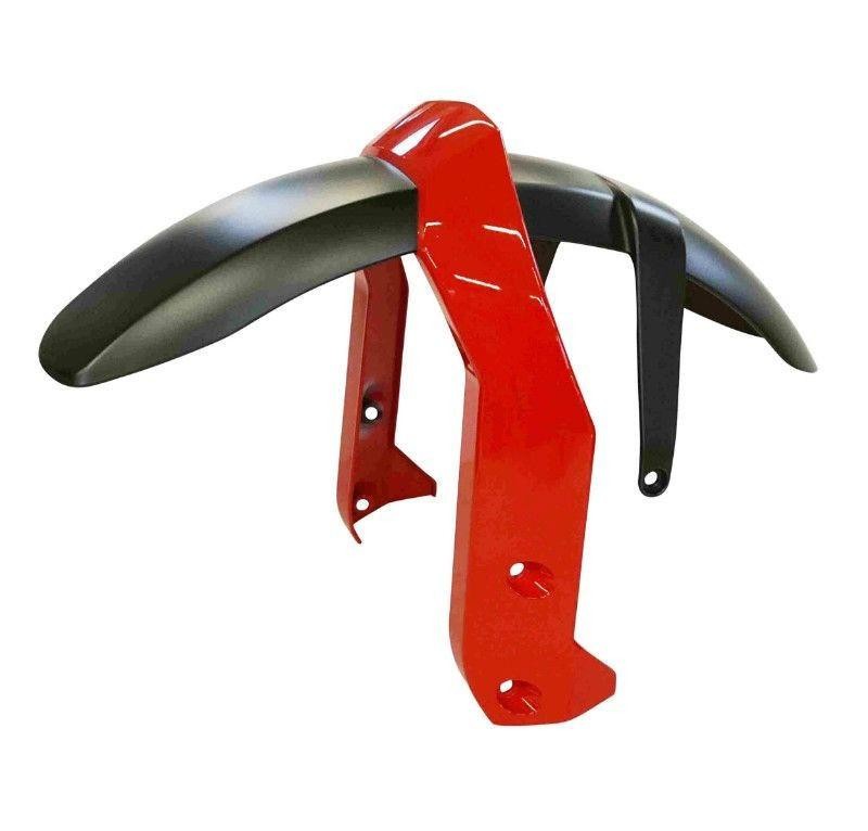 Garde-boue avant d'origine Piaggio Moto Guzzi Stelvio 1200 rouge et gris 2008-2010