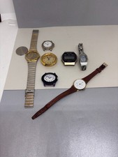 Vintage 7 piece wristwatches sold as is for parts Phasar Louis David Fossil Time