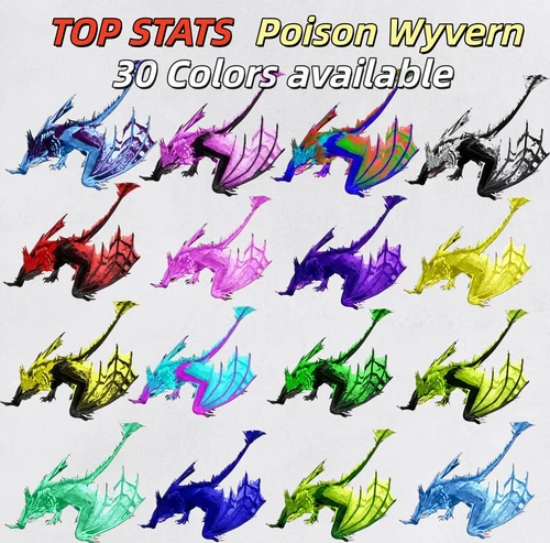 Ark Survival Ascended PVE Poison WYVERN TOP STATS  PS5/XBOX/PC