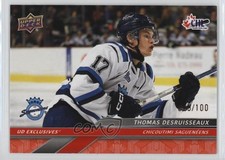 2024-25 Upper Deck CHL Exclusives 25/100 Thomas Desruisseaux #69 1oh9