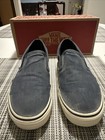 Vintage Vans X J. Crew Classic Slip-on Washed Blue Canvas US Sz 10 — photo 4