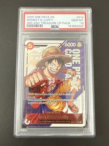 【PSA10】ルフィ 3rd ANV TREASURE CP PACK One Piece 3rd Anniversary Treasure Pack | eBay