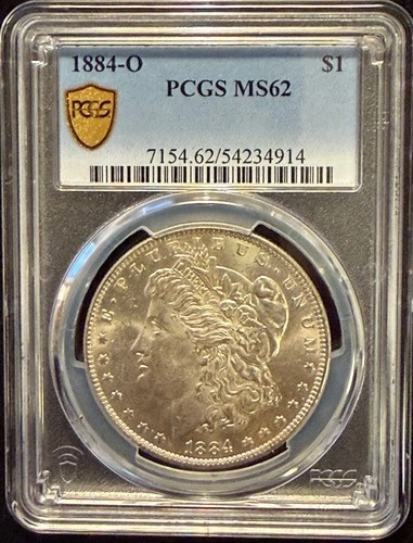 1884-O $1 Morgan Silver Dollar PCGS MS62