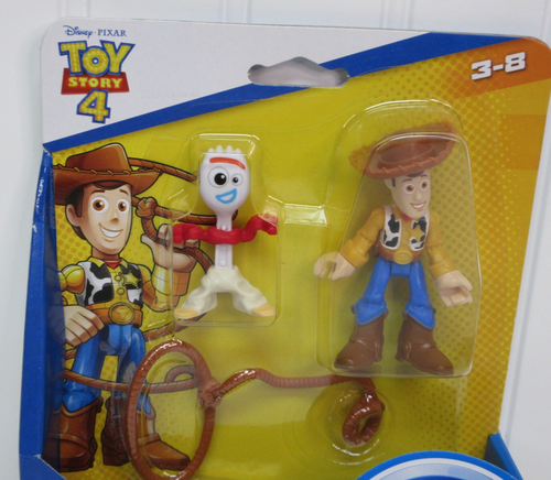 Mini figuras Disney Toy Story 4 Forky & Woody Pixar Imaginext Fisher Price Age3+ - Imagen 3 de 15