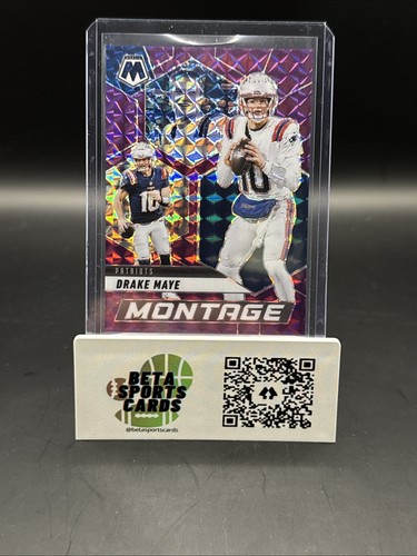 Drake Maye [Mosaic Purple] #1 2025 Panini Mosaic Montage card