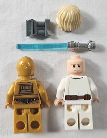 Lego Star Wars Minifigure LUKE SKYWALKER  & C-3PO Droid Printed Legs 75173 75222