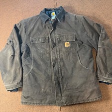 Carhartt C26 DKB Arctic Traditional Coat Mens Large Tall Brown Distressed Jacket
