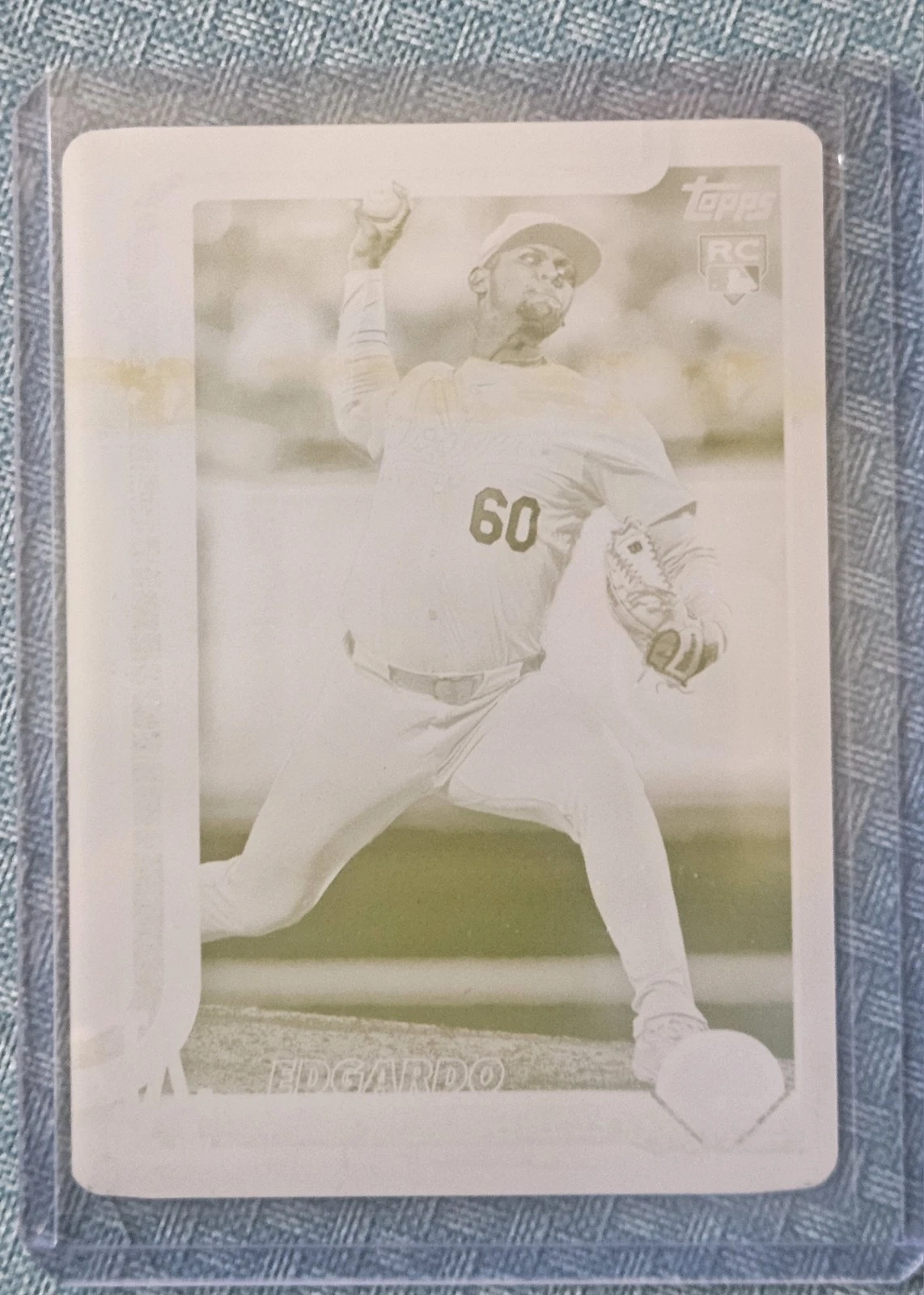 2025 Topps Series 2 - Edgardo Henriquez #513 Printing Plate Yellow /1 (RC)