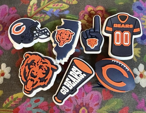 7 Piece CHICAGO Football Team Shoe Charms Shoe Decorations NEW - Picture 2 of 4