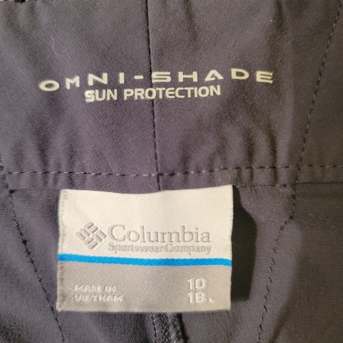 Columbia Nylon Capri Pants Womens 10 Casual Hiking Outdoors Gray - Picture 4 of 13