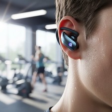 Wireless Earbuds Bluetooth 80H Playtime Over-Ear Sports Headphones Microphone