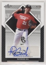 2016 Leaf Perfect Game National Showcase Black 4/50 Raymond Gil #BA-107 Auto 0l2