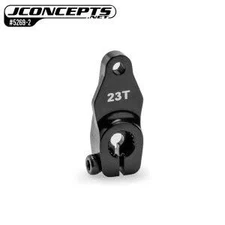JCO5269-2  23T, 0 offset aluminum clamping servo horn, 16.5mm – black