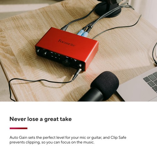 FOCUSRITE SCARLETTTT 2I2 4th generation USB audio interface recording/songwritin - Picture 4 of 6