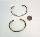Sergio Lub & Sausalito Brass Blue Enamel Inlay & Wavy Cuff Bracelets 32.5g — photo 2