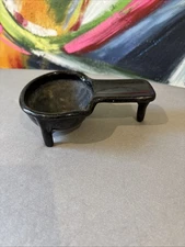 Cast Iron Cigar Ash Tray Very Heavy  Black