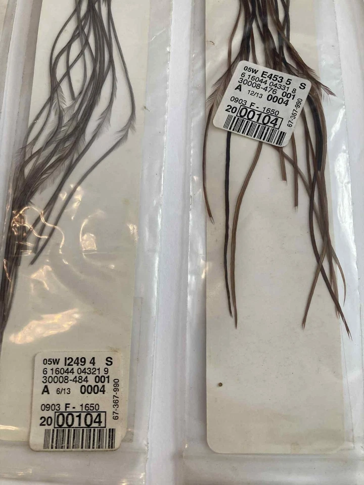 Lote Mixto 4 Whiting Años 100 Talla 16 Hackle Marrón Negro Grizzly Mosca Atar Pesca Foto 3 de 4