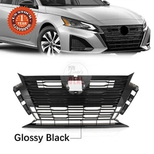 Front Bumper Upper Grill For 2023-2024 Nissan Altima SL SV Black 62310-9HF8E