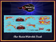 1/64 '55 Chevy "Living in the RED" Gasser Custom Decal SCR-1466