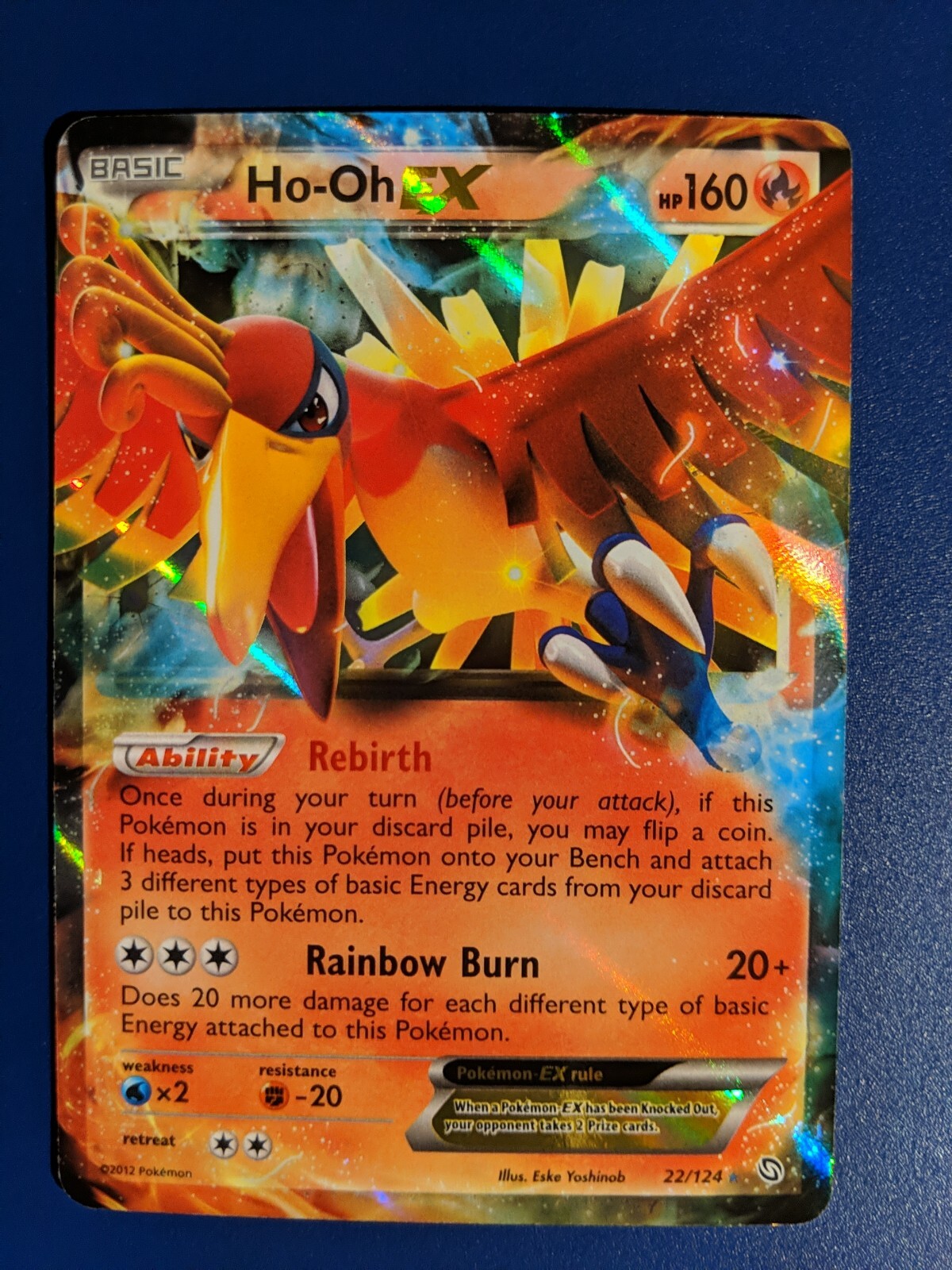 Mavin  Pokemon TCG Dragons Exalted 22/124 - Ho-Oh EX - Ultra Rare - LP