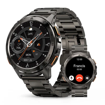 KOSPET TANK T3 Smartwatch Herren Fitnessuhr Wasserdichte Uhr Herzfrequenz - Bild 1 von 4