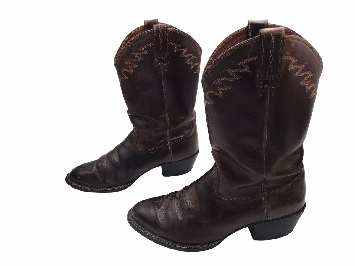 Ariat Brown Leather Cowboy Boots Style #34525 - Men
