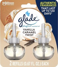 Glade Plugins Refills Air Freshener, VANILLA CARAMEL TWIST