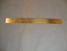 Vintage Buhler, Kansas KS Centennial Adhesive Metal Strip NOS