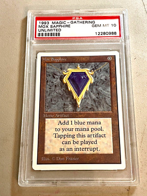 MOX SAPPHIRE / PSA 10 Gem Mint / Unlimited Edition / MTG Card