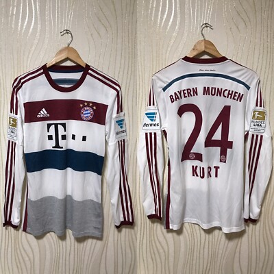 14/15 adidas × BAYERN Away Game Shirts 2014-15 Bayern Munich Away Shirt - 7/10 - (L.Boys)