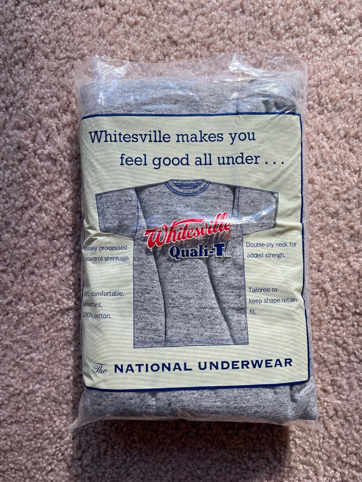 Whitesville TShirts XXL Heather Grey (2Pack), Made in Japan — Ship