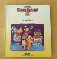 Vintage 1985 Teddy Ruxpin Grunge Music Book Only Eighties Childrens Nostalgic