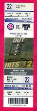 FULL TICKET! 5/25/09 CUBS/PIRATES-FREDDY SANCHEZ WENT 6 FOR 6