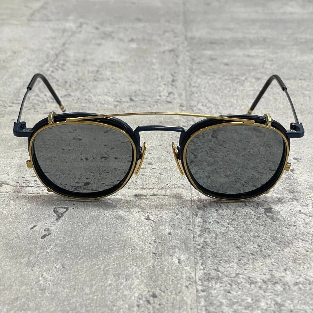 THOM BROWNE TB-011-A 46size BLACK/GOLD-