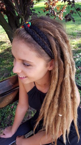 USA Rasta Custom Headband Jamaican Style Rasta Hat Dreadlocks Headband Hair band - Picture 14 of 20