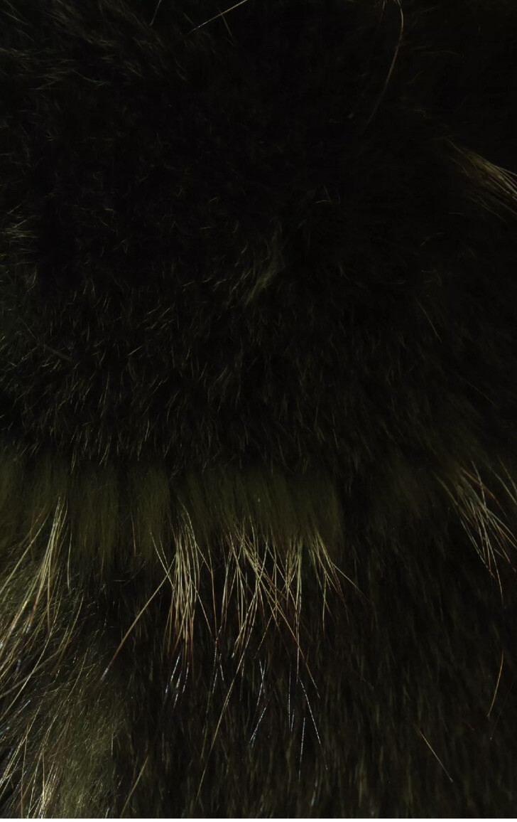 Mugler Fur Stole Fox Green Real Fur Fur Stole image 4