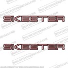 Fits Skeeter Boat Logo Decal - Silver Letters - 45" Long