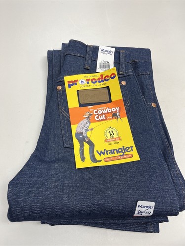 Wrangler Jeans Pro Rodeo Competition Jeans Cowboy Cut 28 x 36 NWT Dark ...