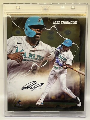 2024 Fanatics UW Emanate 8 x10   Jazz Chisholm #/50 Gold