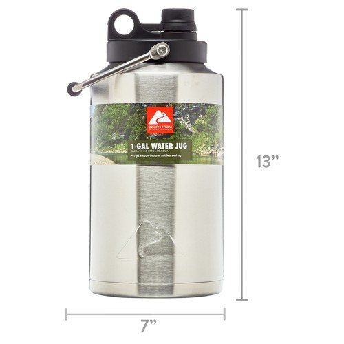 Stainless Steel 1 Gallon Water Jug Water Bottle w/Handle for Gym Hiking Camping - Picture 5 of 5