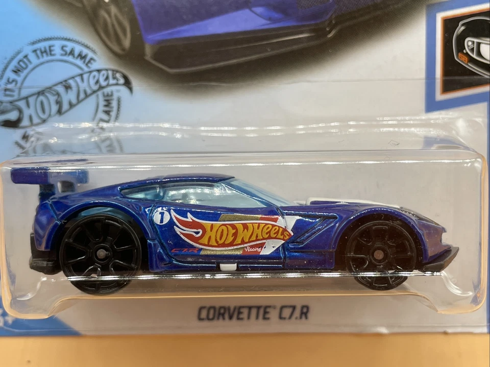 Hot Wheels Corvette C7.R Blue 193/250 Race Team Track Stars 1:64 Diecast Gift - Imagem 2 de 4