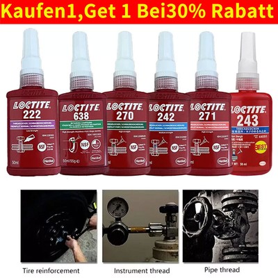 50ml LOCTITE 243 271 270 638 272 Schraubensicherung Schraubenkleber ThreadLocker
