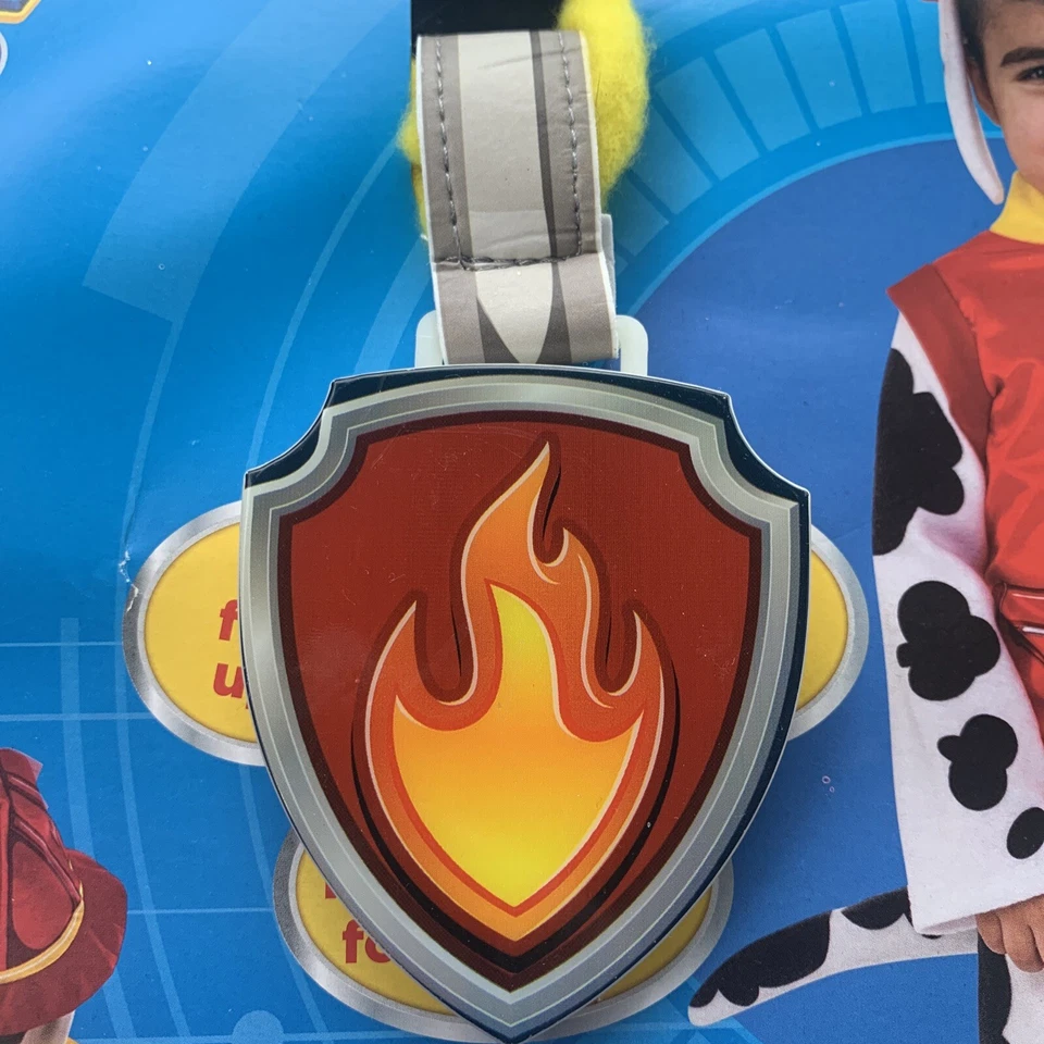 MARSHALL Patrulla Canina HABLANDO Disfraz de Halloween Niño Talla 2T-3T Paquete de Cachorro BOMBRERO Foto 3 de 4