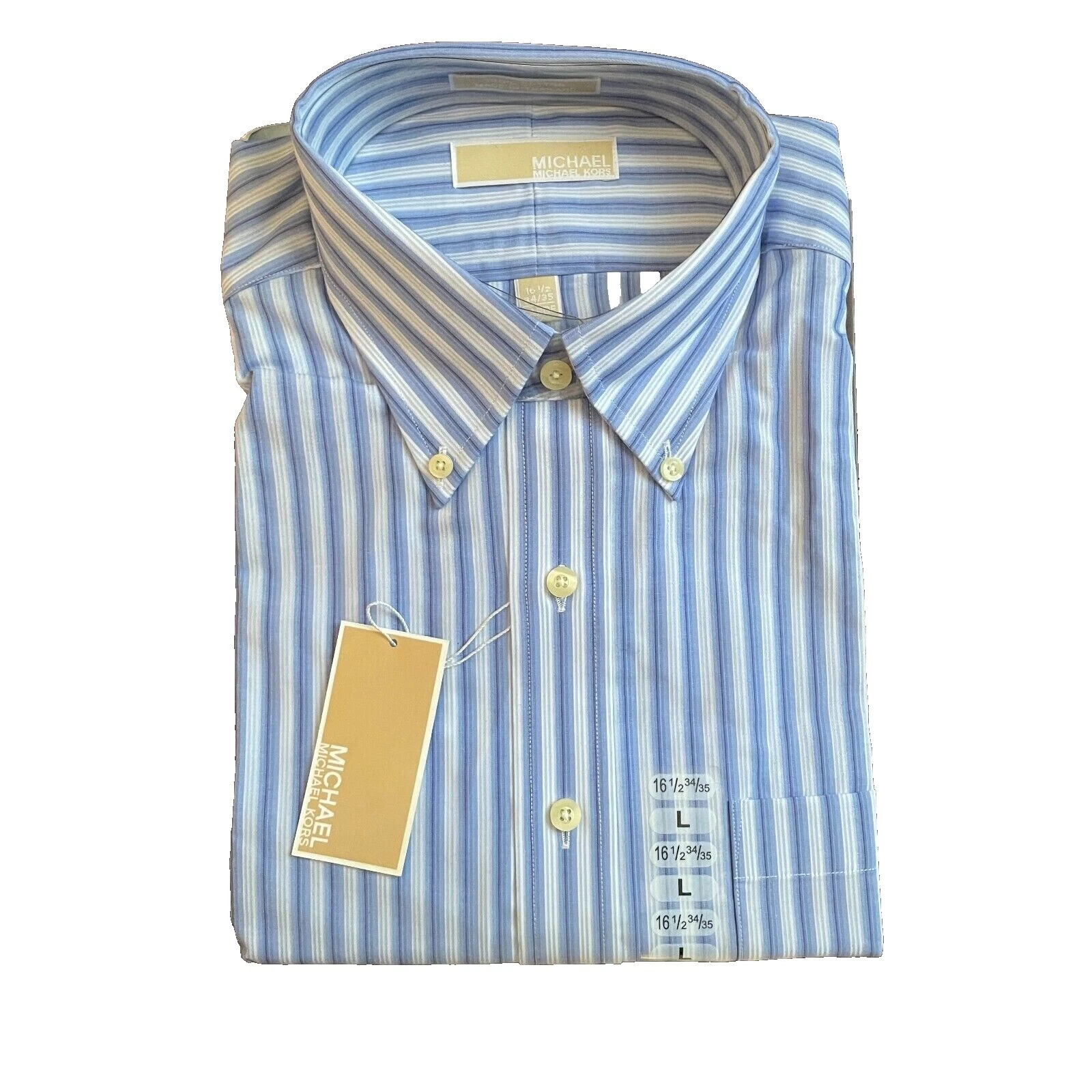 Rayas Michael Kors 100% Algodón Camisas de vestir para hombres