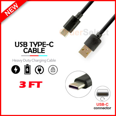 USB Type-C Charger Cable Cord for Android Phone Nokia C2 Tava / C5 Endi