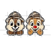 Disney Animal Kingdom Chip n Dale lo Premade Scrapbook Page Paper Piece die cut