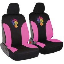 Waterproof Sassy Tweety Bird Cartoon Character Front Car Seat Covers Pair Waterproof Sassy Tweety Bird Cartoon Character Front Car Seat Covers Pair